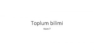 Toplum bilimi Ksm 7 Medya iletiim ve toplum