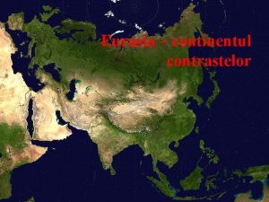 Extremitatea de est a continentului eurasia este