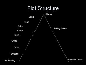 Plot Structure Climax Crisis Falling Action Crisis Swoons