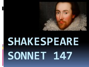 Shakespeare sonnet 147