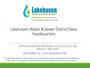 Lakehaven water Lakehaven water