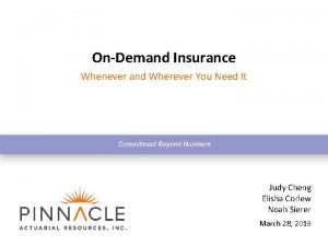OnDemand Insurance Whenever and Wherever You Need It