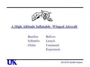 A High Altitude Inflatable Winged Aircraft Baseline Inflatable