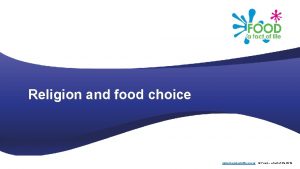 Religion and food choice www foodafactoflife org uk