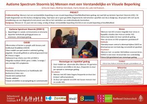 Autisme Spectrum Stoornis bij Mensen met een Verstandelijke