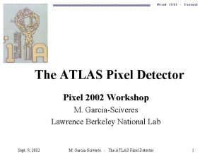 Pixel 2002 Carmel The ATLAS Pixel Detector Pixel