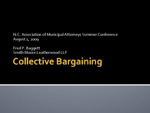 N C Association of Municipal Attorneys Summer Conference