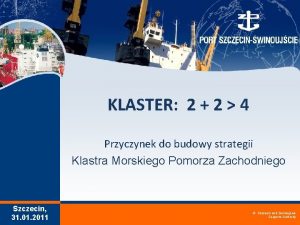 KLASTER 2 2 4 Przyczynek do budowy strategii