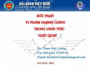 X PHAT VI PHAM HANH CHNH TRONG LNH