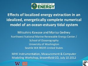 Effects of localized energy extraction in an idealized