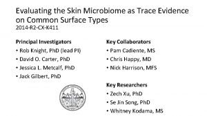 Evaluating the Skin Microbiome as Trace Evidence on