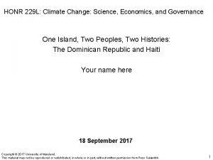 HONR 229 L Climate Change Science Economics and