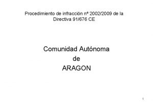 Procedimiento de infraccin n 20022009 de la Directiva