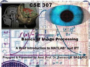 CSE 307 Basics of Image Processing A Brief