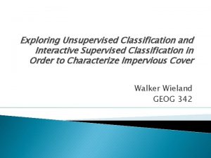 Interactive supervised classification