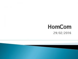 Hom Com 29022016 Smartphone Datagebruik van je smartphone