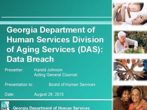 Georgia Department of Human Services Division of Aging