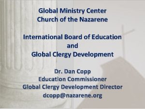 Nazarene clergy development