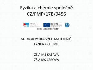 Fyzika a chemie spolen CZFMP17 B0456 SOUBOR VUKOVCH