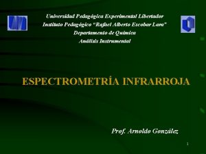 Universidad Pedaggica Experimental Libertador Instituto Pedaggico Rafael Alberto