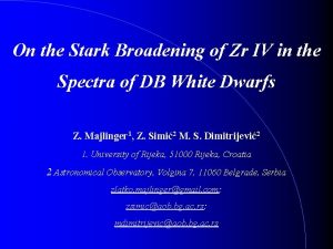 On the Stark Broadening of Zr IV in