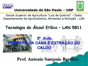 Universidade de So Paulo USP Escola Superior de