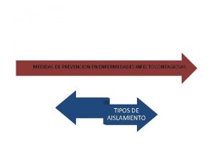 MEDIDAS DE PREVENCION EN ENFERMEDADES INFECTOCONTAGIOSAS TIPOS DE