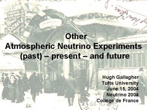 Other Atmospheric Neutrino Experiments past present and future