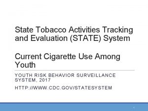 State Tobacco Activities Tracking and Evaluation STATE System