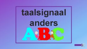 taalsignaal anders leen klik op het plaatje als