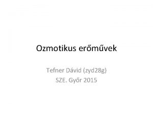 Ozmotikus ermvek Tefner Dvid zyd 28 g SZE