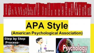 APA Style American Psychological Association Step by Step