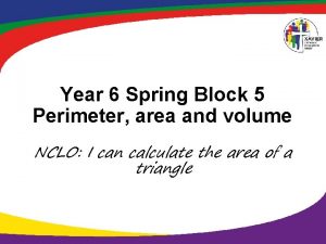 Year 6 Spring Block 5 Perimeter area and