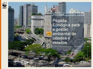 WWFBrasil Pegada Ecolgica para a gesto ambiental de