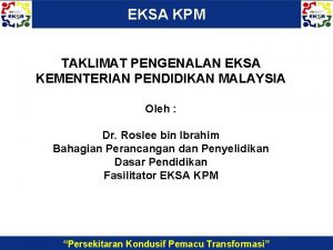 Maksud eksa kpm