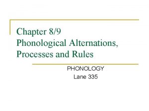 Alpha notation phonology