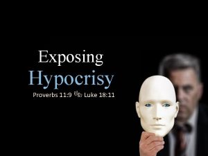 Proverbs on hypocrisy