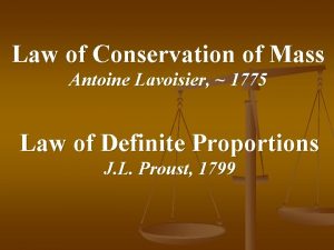 Antoine lavoisier law of conservation of mass