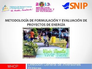 METODOLOGA DE FORMULACIN Y EVALUACIN DE PROYECTOS DE