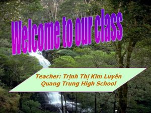 Teacher Trnh Th Kim Luyn Quang Trung High