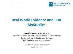 Fda mystudies