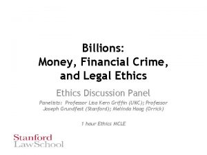 Billions Money Financial Crime and Legal Ethics Discussion