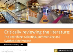 Role of literature review in research