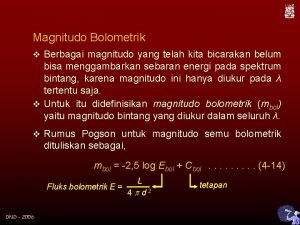 Rumus magnitudo bintang