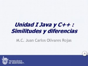 Unidad I Java y C Similitudes y diferencias