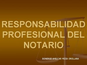 RESPONSABILIDAD PROFESIONAL DEL NOTARIO BONERGE AMILCAR MEJIA ORELLANA