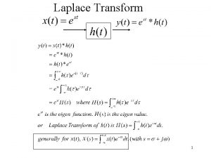 Relation between fourier and laplace transform
