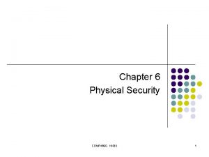 Chapter 6 Physical Security COMP 4690 HKBU 1