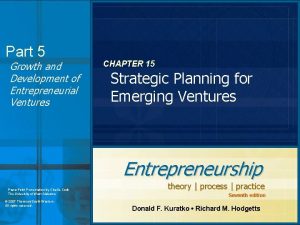 Entrepreneurial strategy matrix