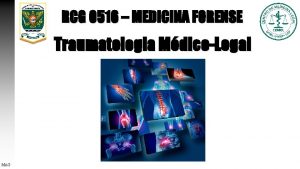 RCG 0516 MEDICINA FORENSE Traumatologia MdicoLegal MAG Traumatologia